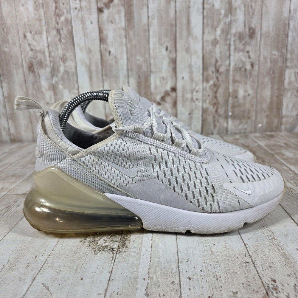 Nike Air Max 270 Womens White Running Shoes AH6789-102 Size 8.5 Low Top Sneakers